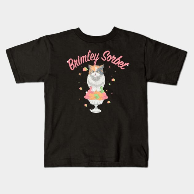 Brimley Sorbet Kids T-Shirt by Brieana